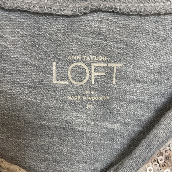 LOFT Sequin and Lace Sweatshirt - Picture 2 of 6